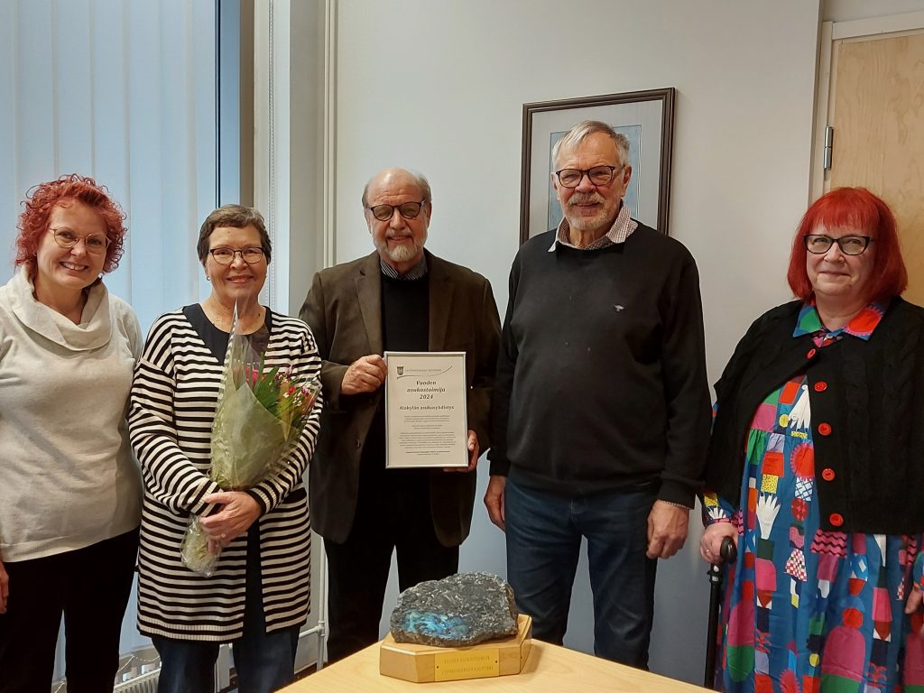 Alakylän asukasyhdistys on Vuoden 2024 asukastoimija Lappeenrannassa